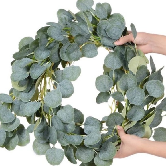 Eucalyptus Greenry Faux Silk Leaves 6ft Wall Decor